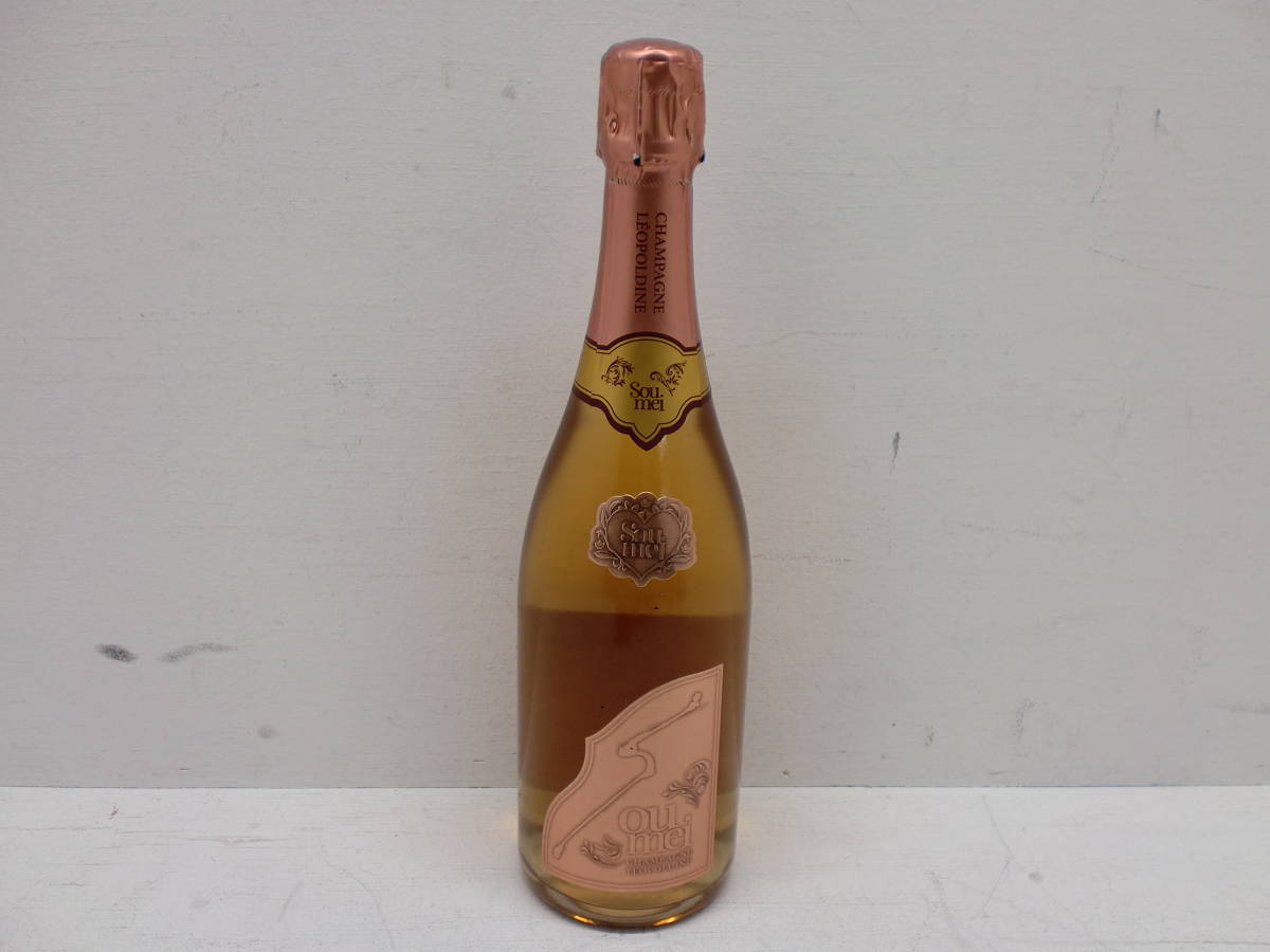 未開封！☆soumei☆ソウメイ ロゼ シャンパン　750ml 1円～【未開栓】Soumei ソウメイ ロゼ シャンパン 750ml 12.5