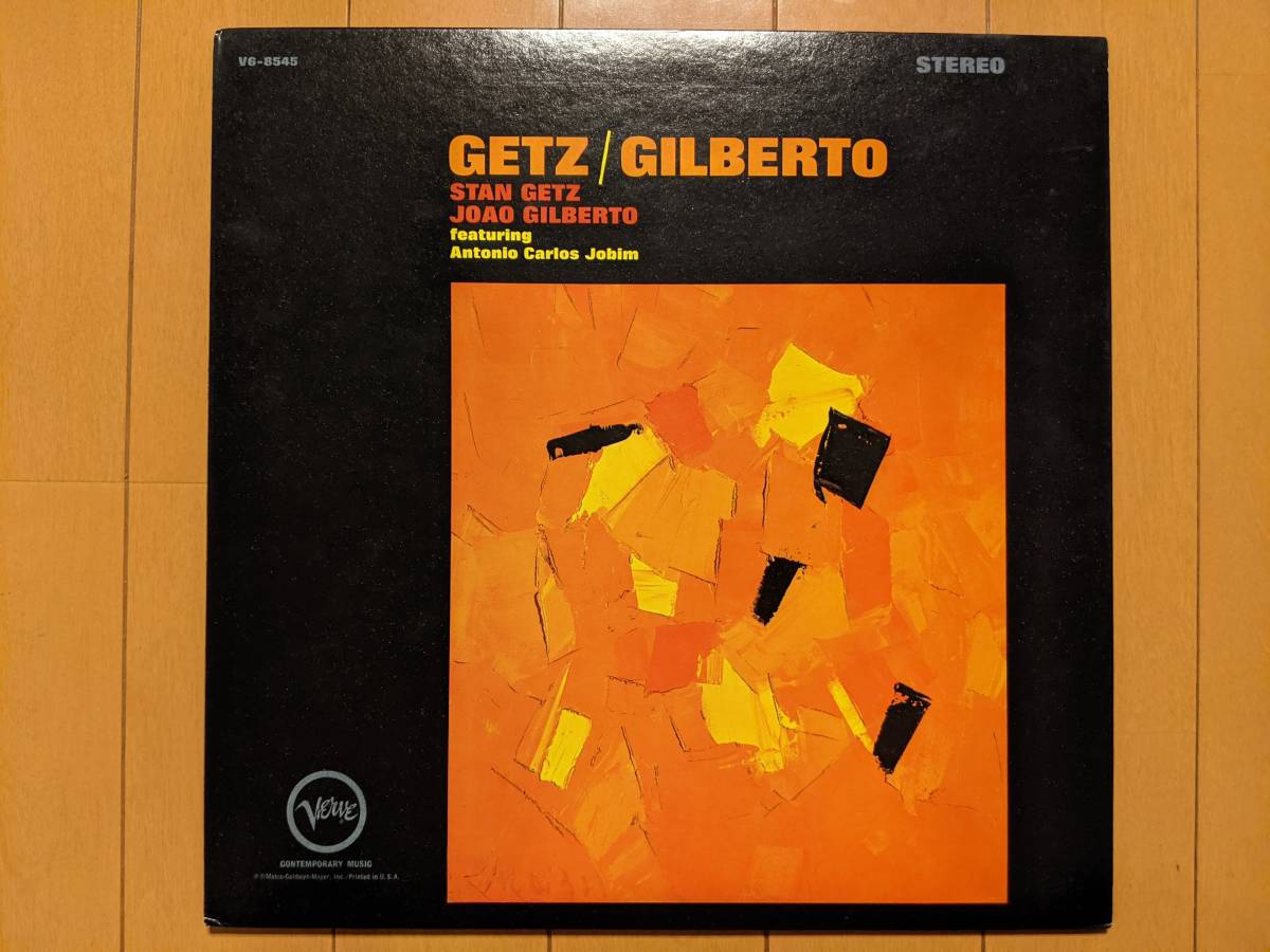 【廃盤】US盤 溝 Stan Getz Joao Gilberto Getz/Gilberto Antonio Carlos Jobim DG bossa nova スタン・ゲッツ 【激レア】
