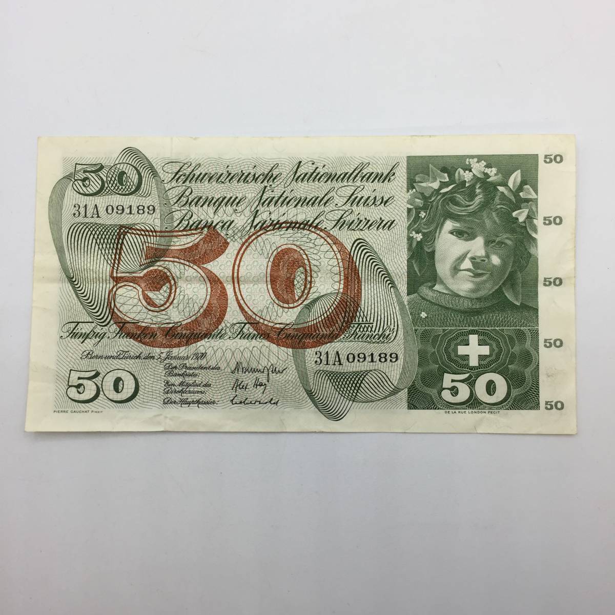 スイス < - 50フラン 紙幣 フラン 金券｜Yahoo SWI 2枚 チケット