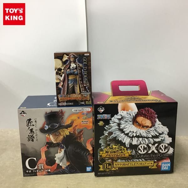 1円~ 未開封 ONE PIECE 一番くじ メモリアルログ B賞 カタクリBATTLEフィギュア、DX THE GRANDLINE MEN vol.11 ゴール・D・ロジャー他
