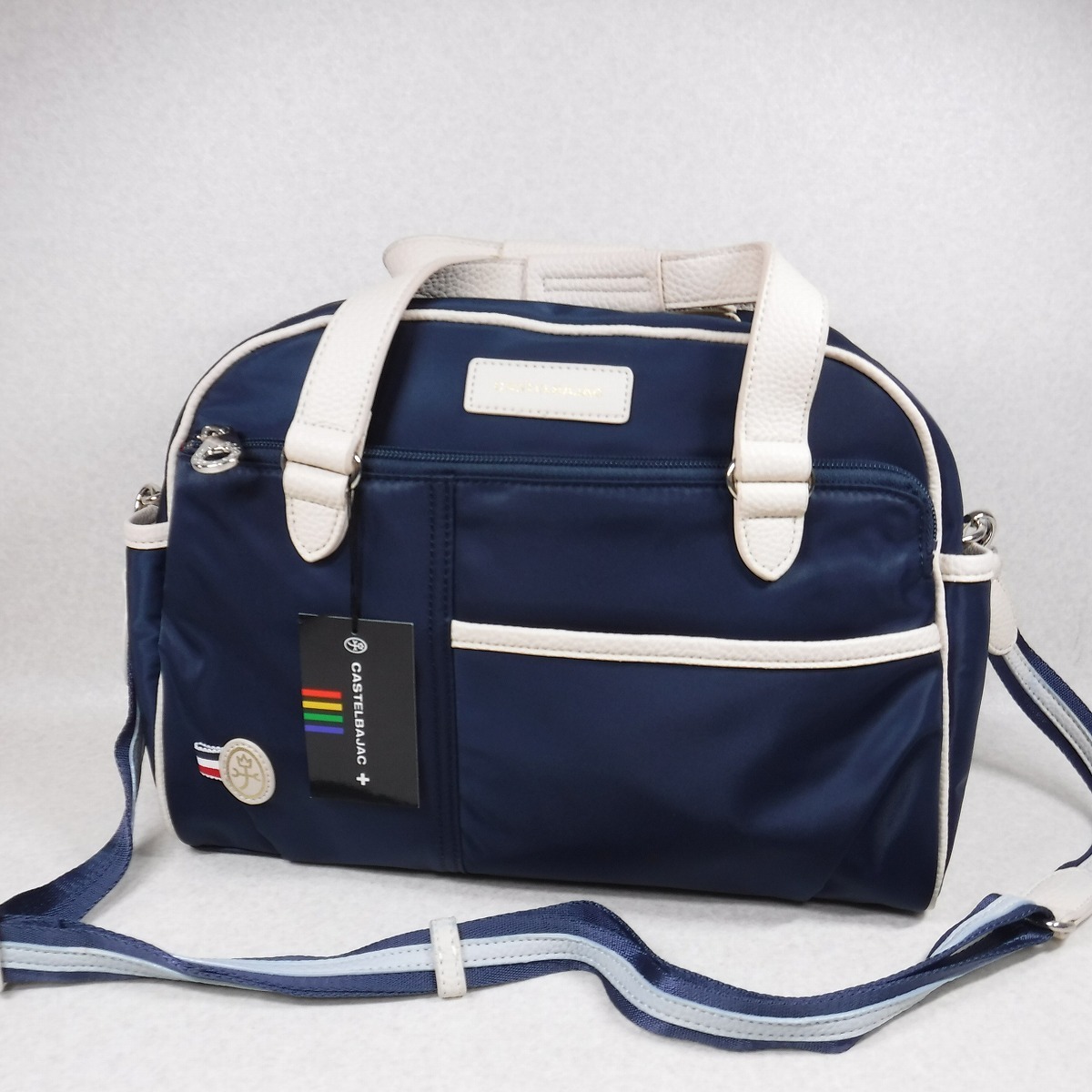 BB21 カステルバジャック 新品 紺 ネイビー 多機能 2WAYショルダーボストンバッグ 定価16500円 029331 カステルバジャック 1ST ジャケット リュックサック CASTELBAJAC（カステルバジャック） ショルダーバッグ