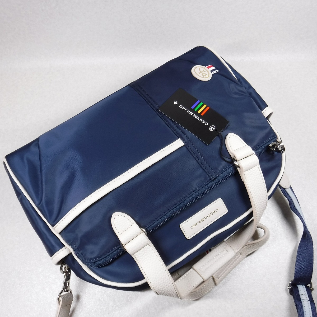 BB21 カステルバジャック 新品 紺 ネイビー 多機能 2WAYショルダーボストンバッグ 定価16500円 029331 カステルバジャック 1ST ジャケット リュックサック CASTELBAJAC（カステルバジャック） ショルダーバッグ