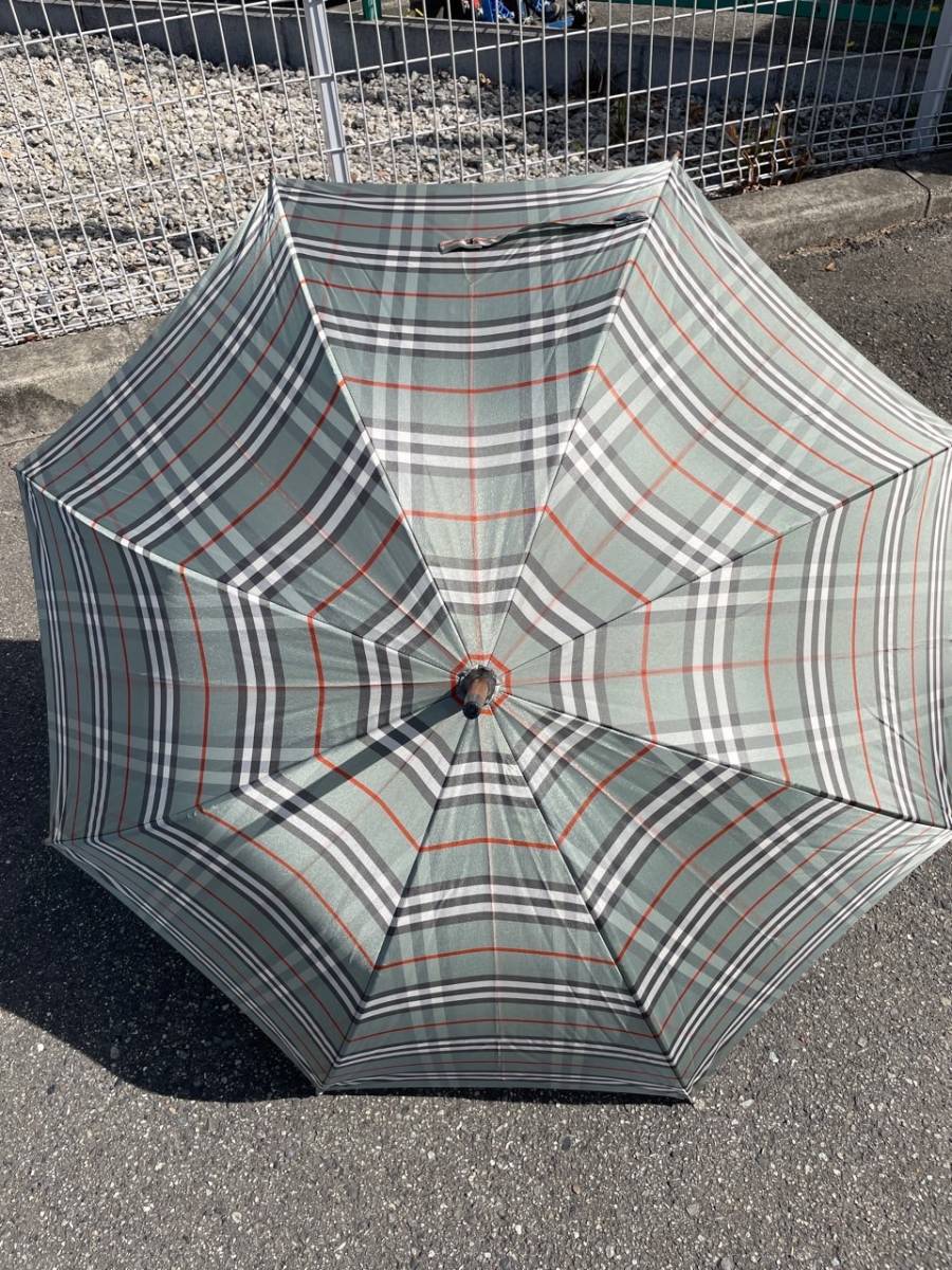 M２０３　Burberrys 雨傘　長傘　全長８８センチ　ブランド　バーバリー バーバリー 傘 長傘 Burberry ノバチェック ユニセックス