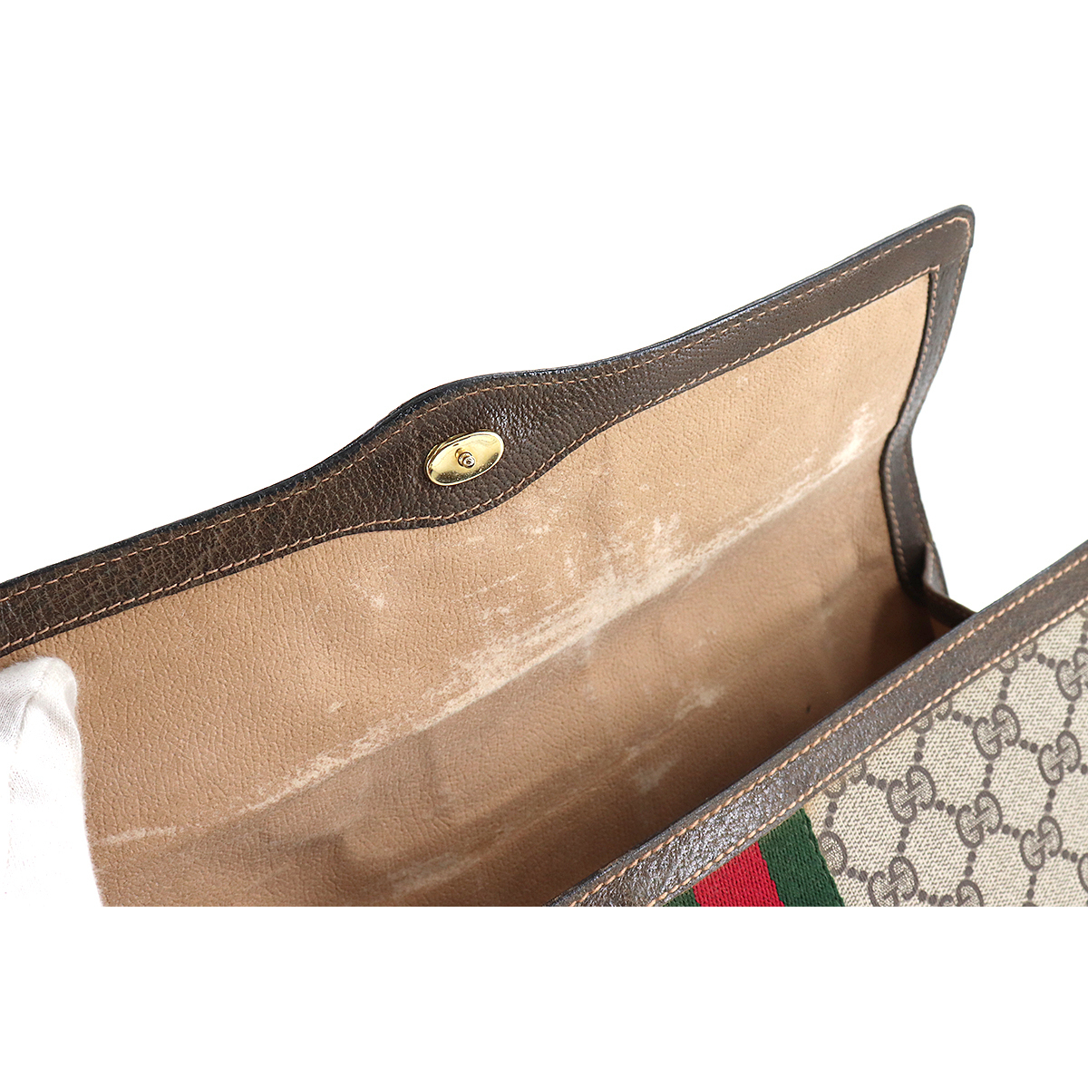 1円□ 極美品 グッチ GUCCI オールドグッチ GG クラッチ バッグ 