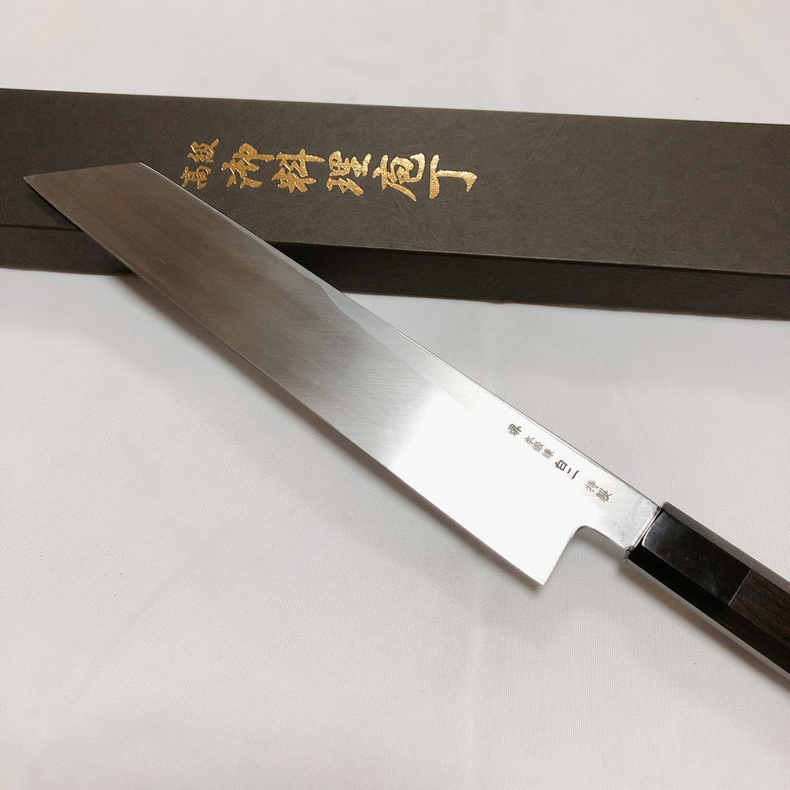 堺打刃物】左用 伝統工芸士野村祥太郎作 柳刃300mm 白二鋼 左利き用