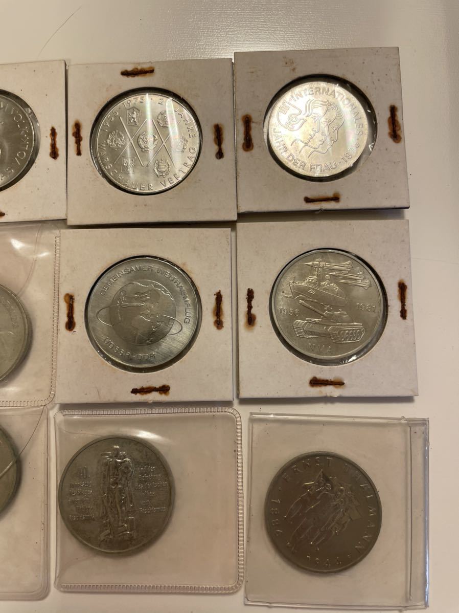 the 10マルク銀貨 German 東ドイツ 0 25th Anniversary of ドイツ銀貨