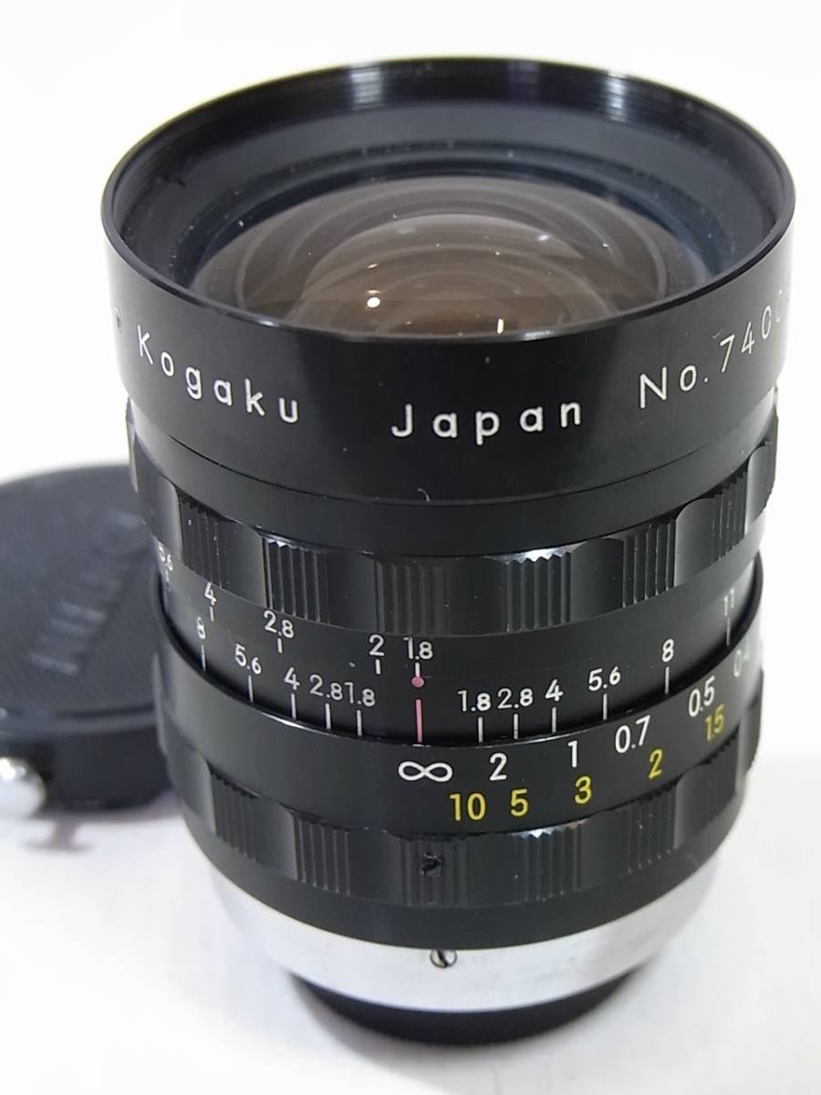 黒鏡筒 Nippon Kogaku Japan NIKKOR-H・C 5cm F2 Sマウント 日本光学