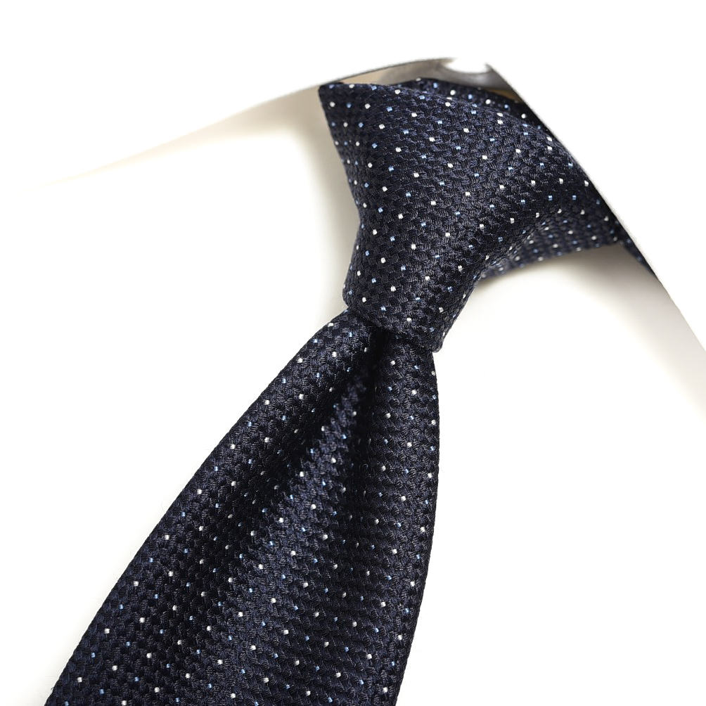 新着 新品 2.1万 EMPORIO ARMANI エンポリオ アルマーニ ネクタイ メンズ シルク 100％ ピンドット 352011-A