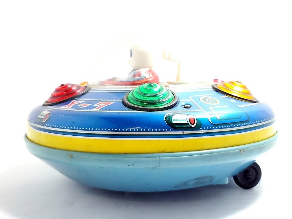 マスダヤ SPACE SHIP/スペースシップ X-7 円盤 ブリキ おもちゃ UFO