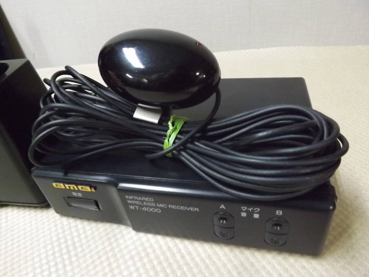 minimini★BMB★WT-4000 +WM600 赤外線ワイヤレス BMB】 赤外線ワイヤレスマイクセットWT-4000 WM-600 動作品 【公式通販】