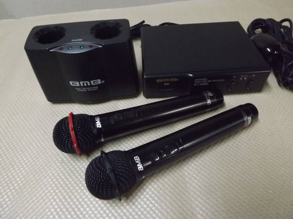 BMB】 赤外線ワイヤレスマイクセットWT-4000 WM-600 動作品 【公式通販】