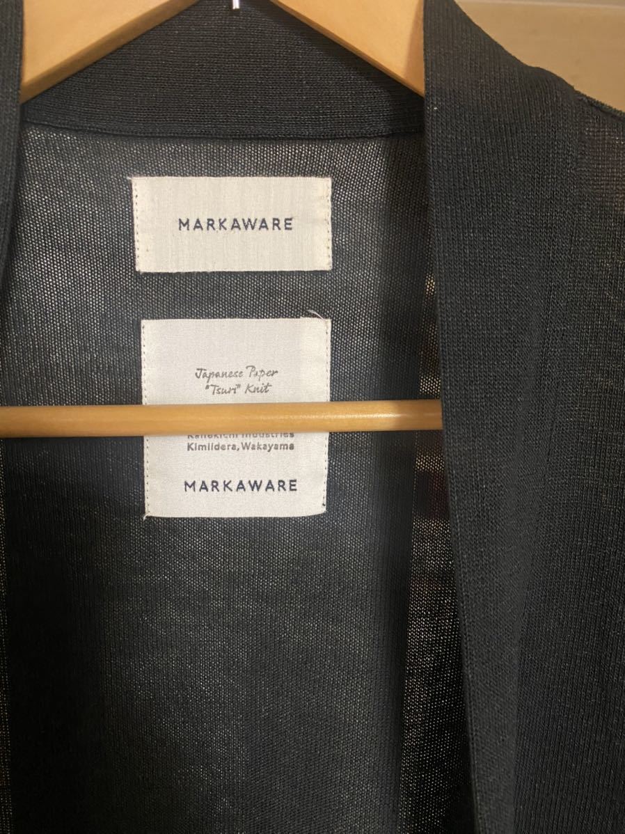 MARKAWARE マーカウェア ペーパー吊天竺 ジャパニーズカーディガン 