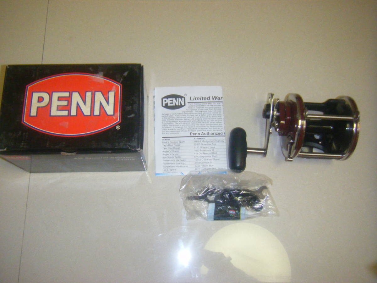 ペンリール　ＰＥＮＮ　4／0　スペシャル セネター　１１3 Ｈ２・中古美品(石鯛・クチジロ・ダイコー・がま石） PENN ペン
