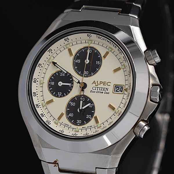 1円☆正規品【シチズン】アスペック Eco-Drive Duo B510-H23656 クロノ 