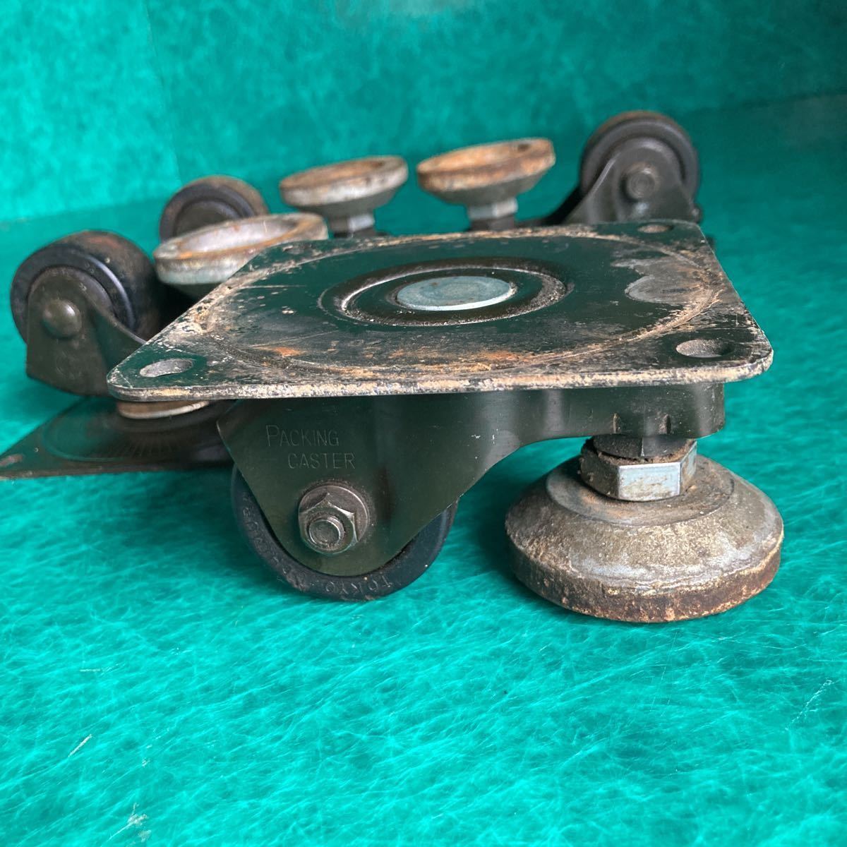 PACKING CASTER 4個セット 4HB2-EP ゴム車輪 台車 コンテナの車輪 キャスター(その他)|売買されたオークション情報 ...