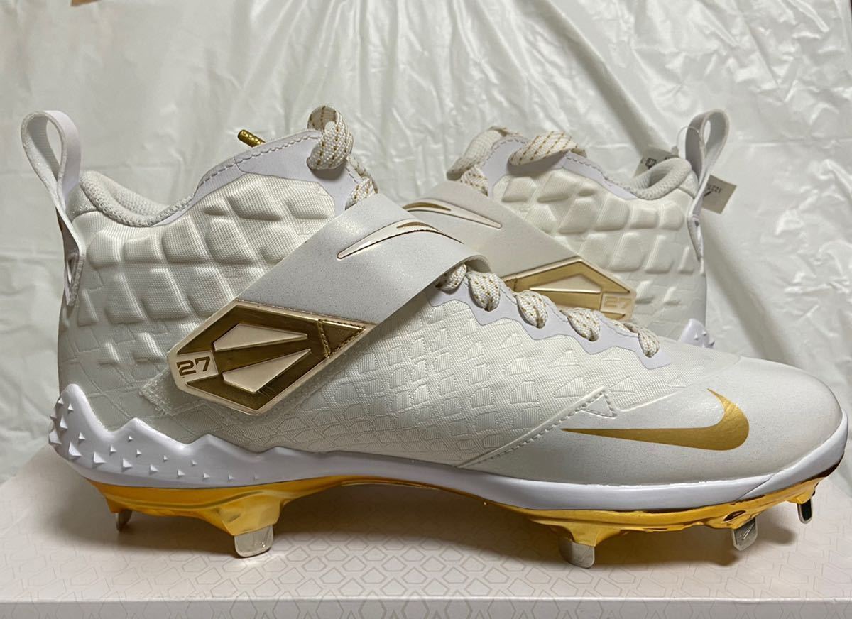 NIKE Force Zoom Trout 6 Pro ホワイト 26.5cm ナイキ トラウト 大谷 