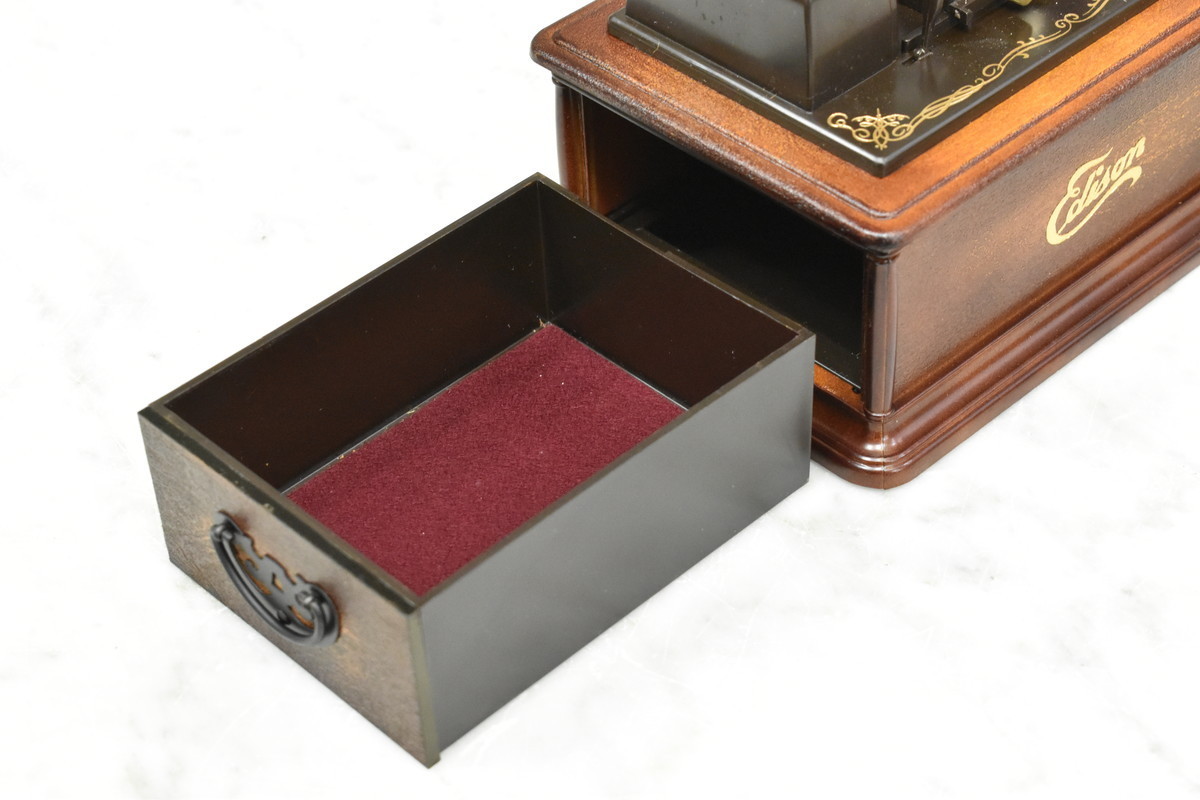 送料無料!!】テクニクス Technics music box EDISON Opera 蓄音機型