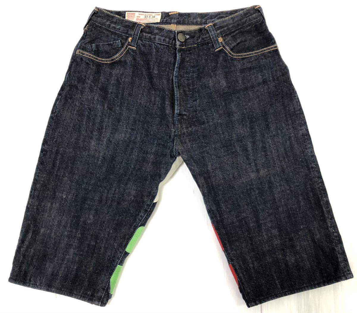 □ EVISU エヴィス YAMANE ヤマネ □ D686CM LOT 0018 シンチバック 顔 