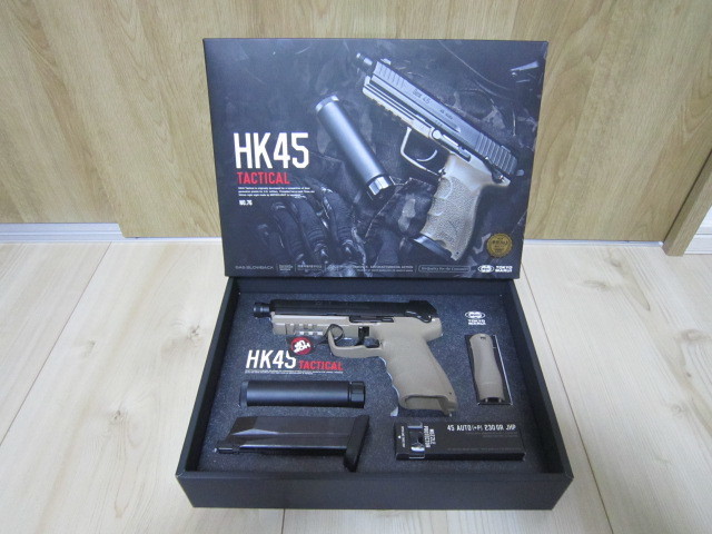TOKYOMARUI 東京マルイ GBB HK45 TACTICAL TAN タンカラー uspmk.23g17g18g19m&p91911devgrudeltasealshk416次世代mk18mk16