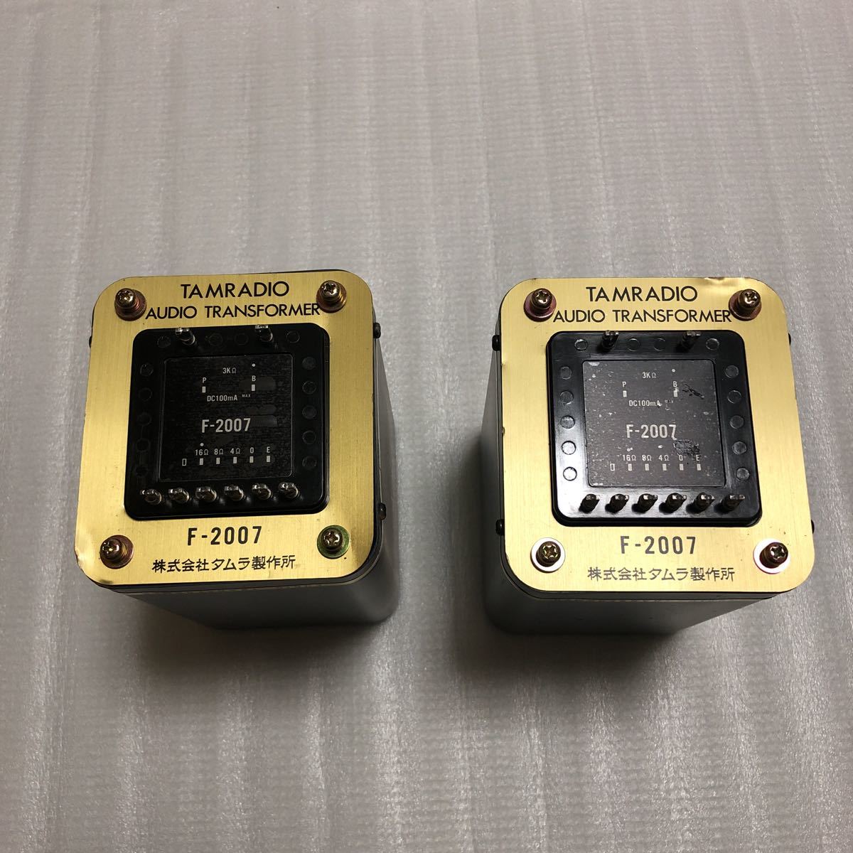 □□TAMURA F-2007 出力トランスペア F2007 タムラ製作所 ジャンク