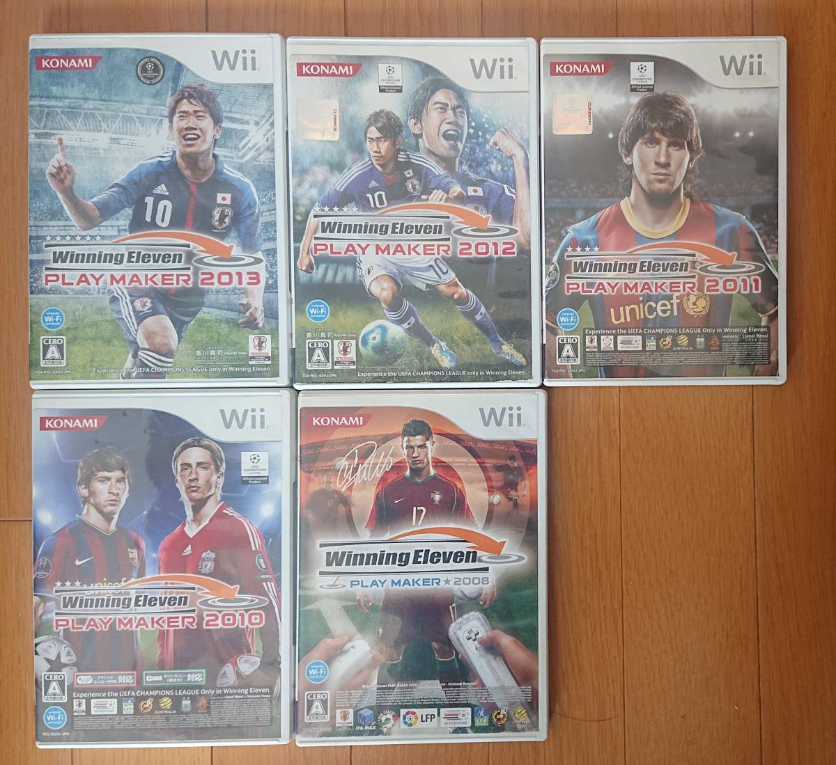 任天堂 Wii ソフト ウイニング イレブン プレーメーカー 08 10 11 12 13の5本セット Wiiソフト 売買されたオークション情報 Yahooの商品情報をアーカイブ公開 オークファン Aucfan Com
