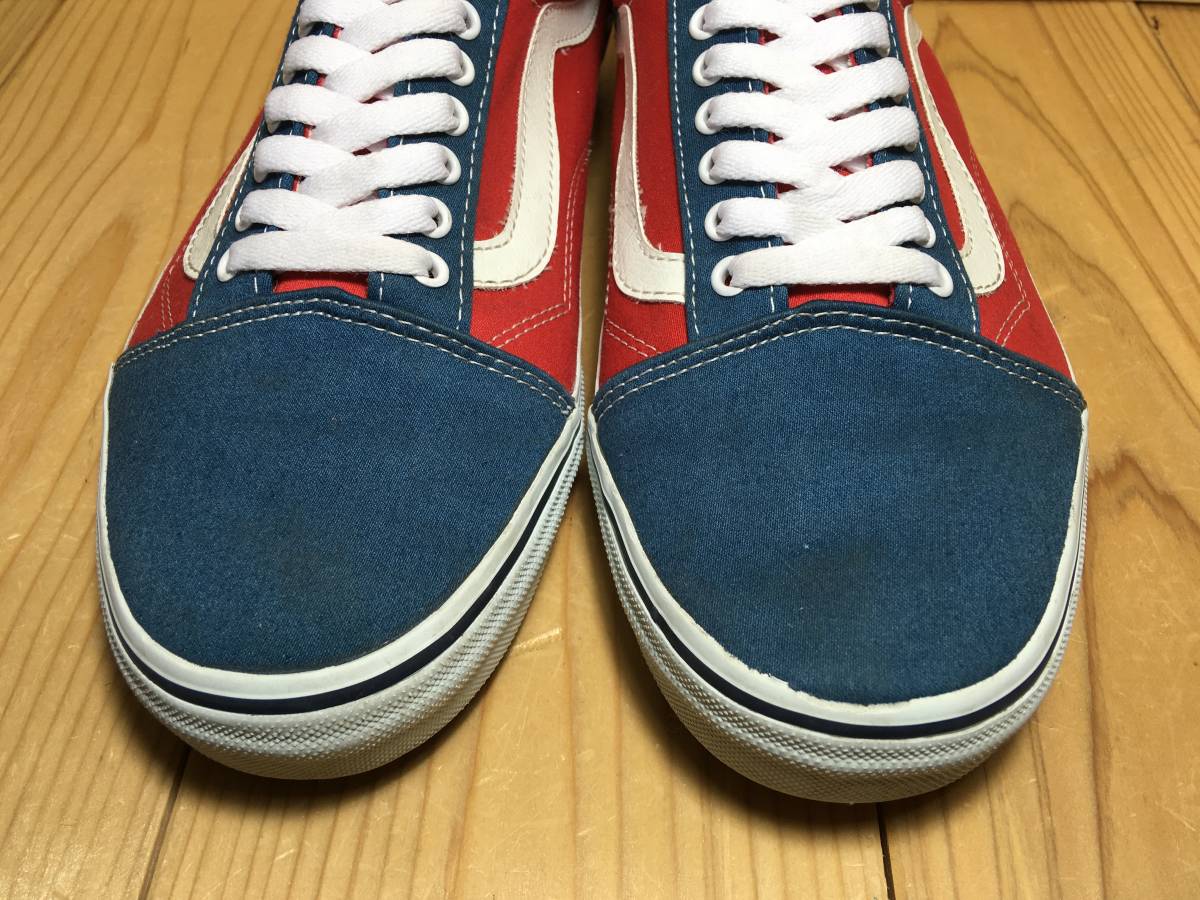 ☆VANS バンズ 国内企画 OLD SKOOL オールドスクール 赤×紺×白 30.0cm 