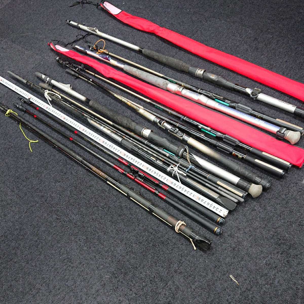 DAIWA ダイワ 竿 12本 まとめて 防波堤 チヌ 240 瀬戸内船 10-240 10-240 30-240 早技 30号 硬調210 インターライン岬 20-350 他 鈴