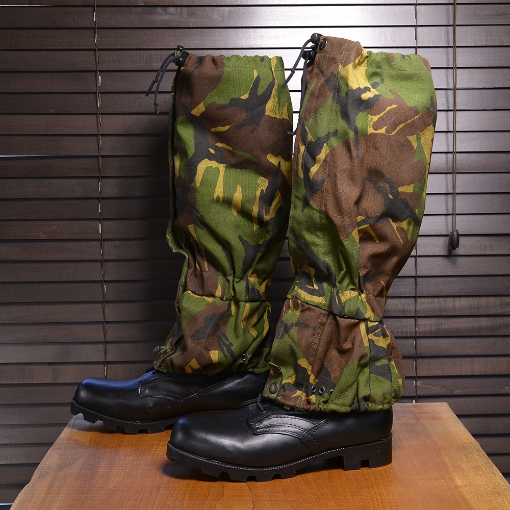 【得価，正規品】 イギリス軍放出品 ゲイター MK1 DPM迷彩 ゲートル レギンス 脚絆 DPMカモ ミリタリー サバゲー 装備品 短ゲートル 半脚絆 脚半 きゃはん