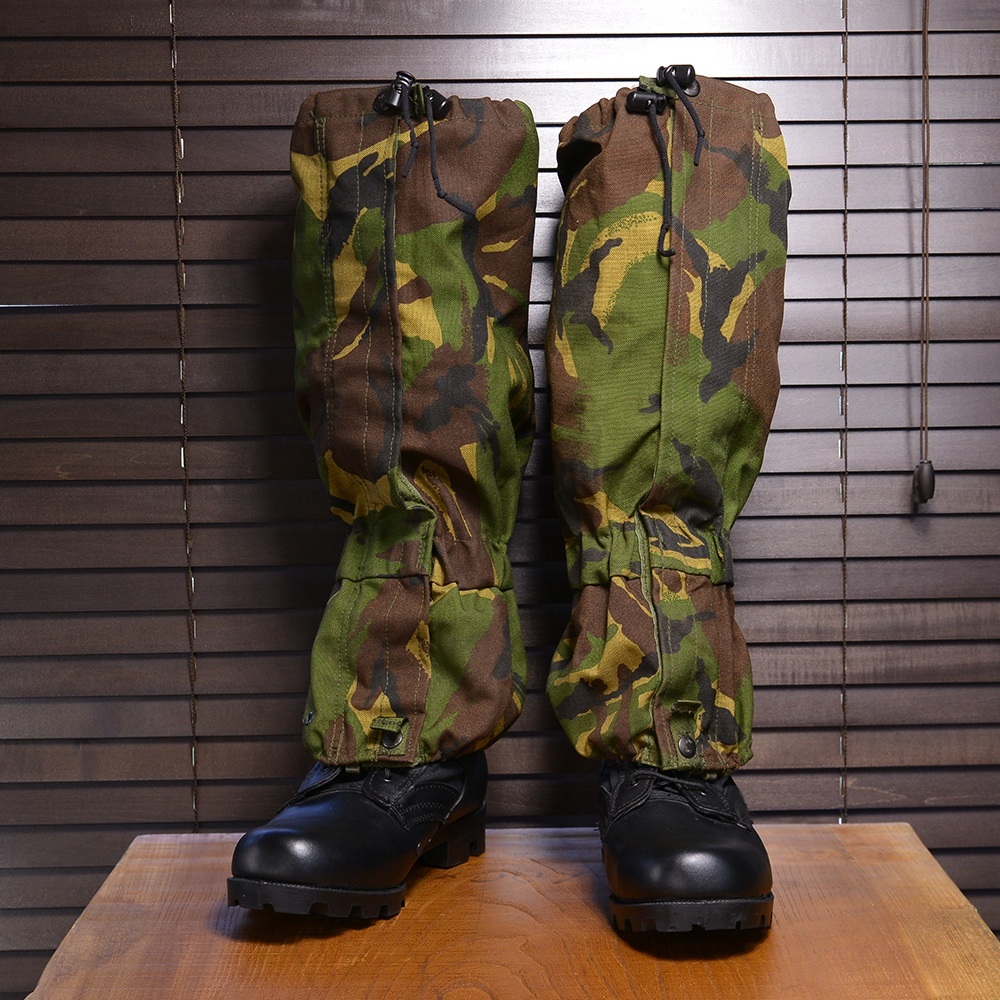 【得価，正規品】 イギリス軍放出品 ゲイター MK1 DPM迷彩 ゲートル レギンス 脚絆 DPMカモ ミリタリー サバゲー 装備品 短ゲートル 半脚絆 脚半 きゃはん