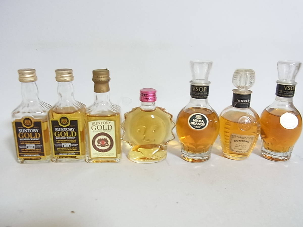 ◎52A 未開栓 ミニボトル ニッカ サントリー まとめて15点 ROYAL/GOLD