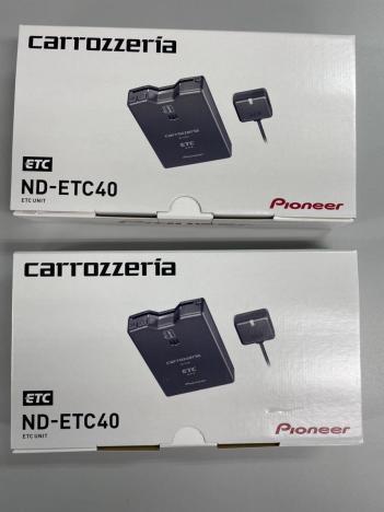 2台セット PIONEER carrozzeria ETCユニット ND-ETC40 | ETC2.0