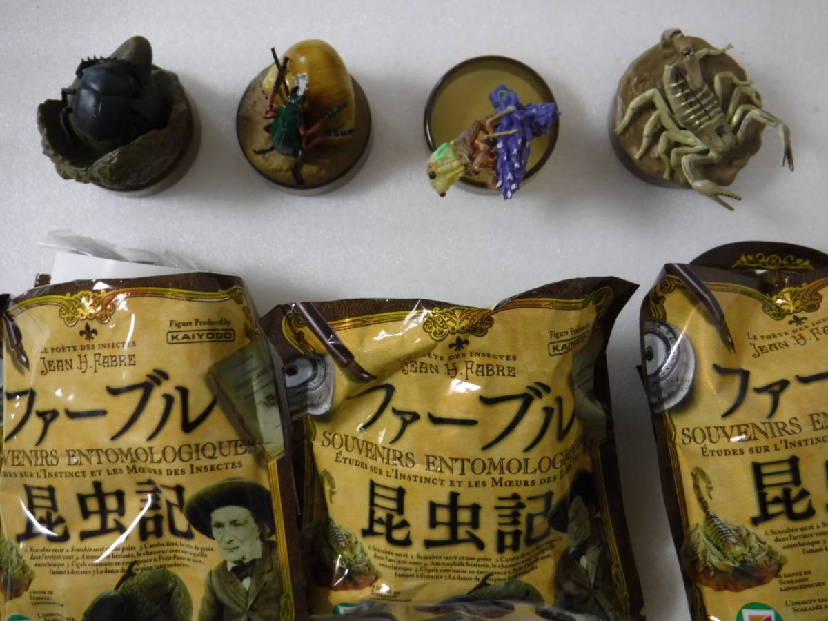「ファーブル昆虫記」ボトルキャップフィギュア ７種（未開封あり）_2