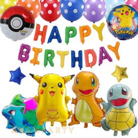 豪華30点 誕生日バルーンセット ポケモン ピカチュウ 飾りつけ 装飾 風船セット ポケモンgo 壁飾り カラフル マルチカラー パーティグッズ 売買されたオークション情報 Yahooの商品情報をアーカイブ公開 オークファン Aucfan Com