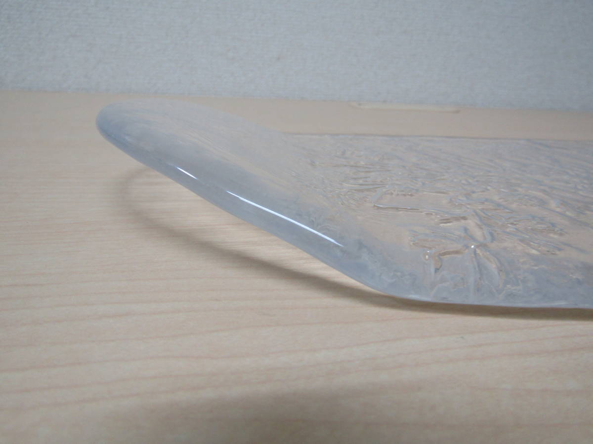 ☆極美品◆KOSTA BODA/コスタ ボダ◆Ulla/ウラ◆ガラスオーバルプレート◆45㎝ 長皿/北欧 スェーデン ◆未使用品/キャビネット保管品_4