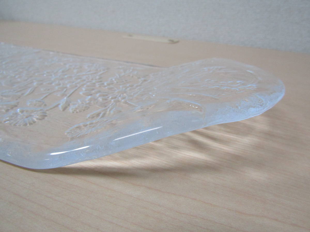 ☆極美品◆KOSTA BODA/コスタ ボダ◆Ulla/ウラ◆ガラスオーバルプレート◆45㎝ 長皿/北欧 スェーデン ◆未使用品/キャビネット保管品_5