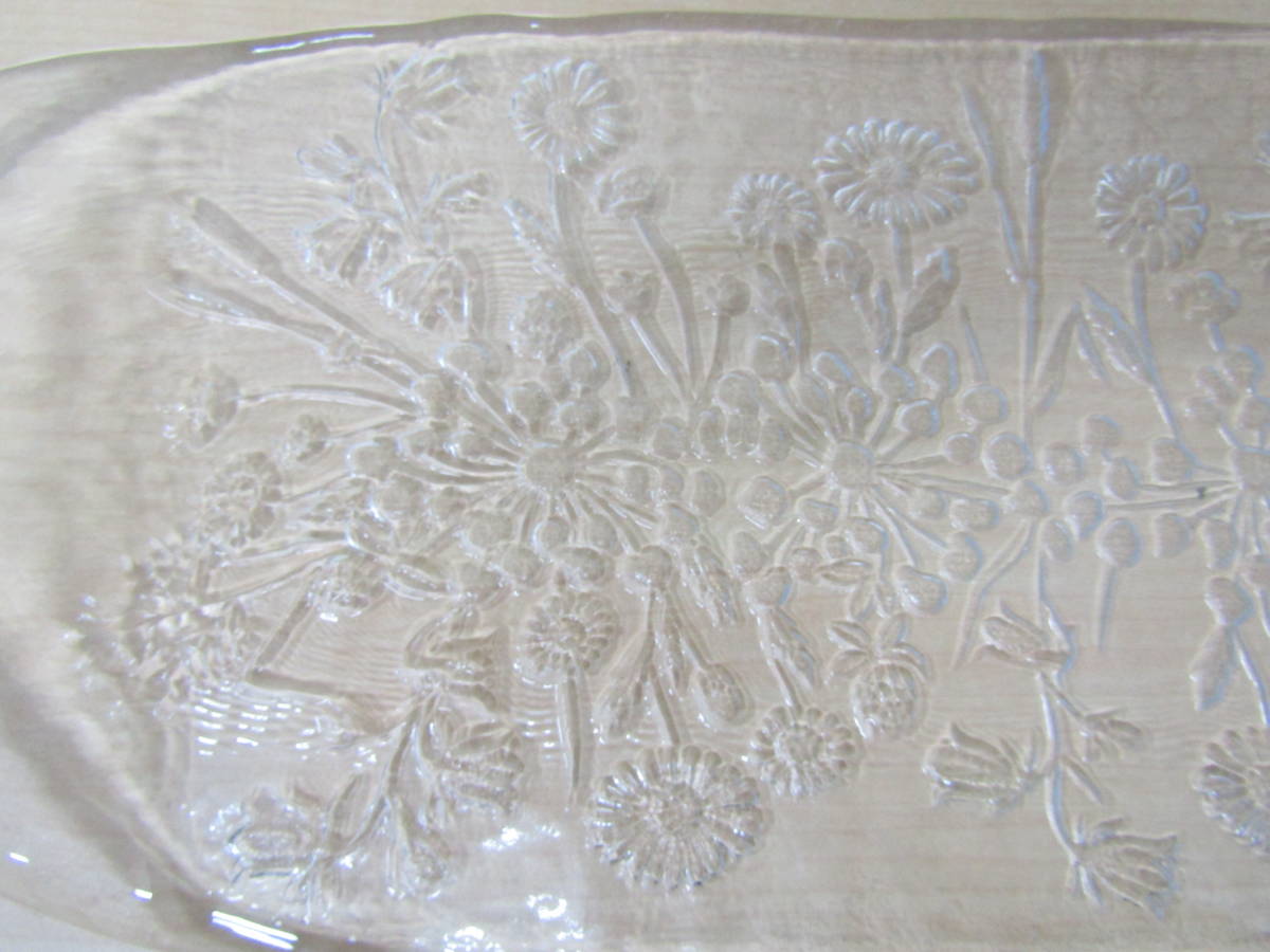 ☆極美品◆KOSTA BODA/コスタ ボダ◆Ulla/ウラ◆ガラスオーバルプレート◆45㎝ 長皿/北欧 スェーデン ◆未使用品/キャビネット保管品_6