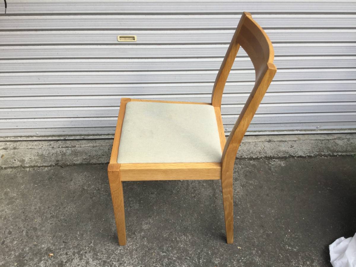 無印良品 | オーク無垢材チェア : 幅51×奥行50.5×高さ73 ブラウン