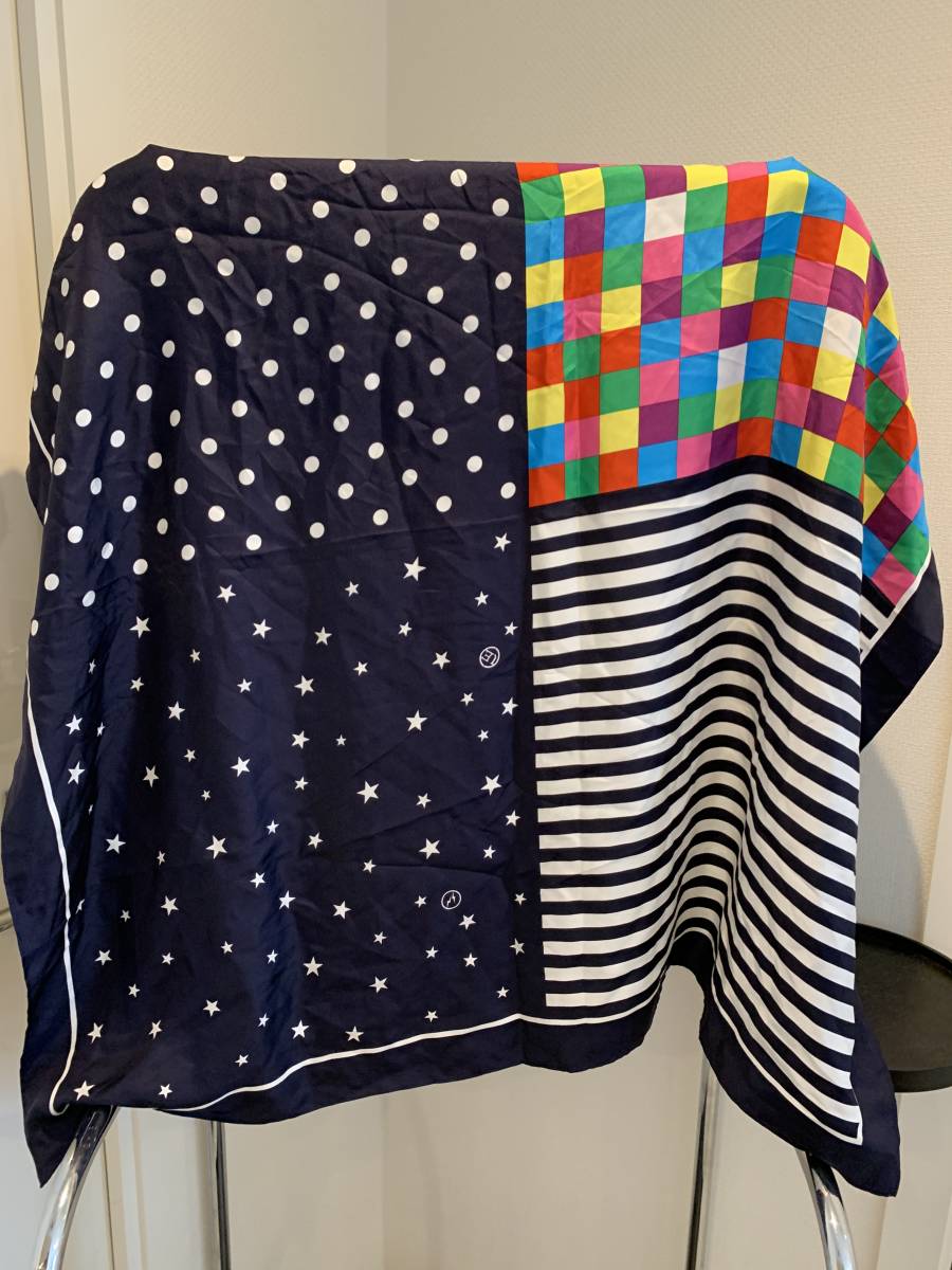 uniform experiment大判シルクスカーフ カラーチャート ストール