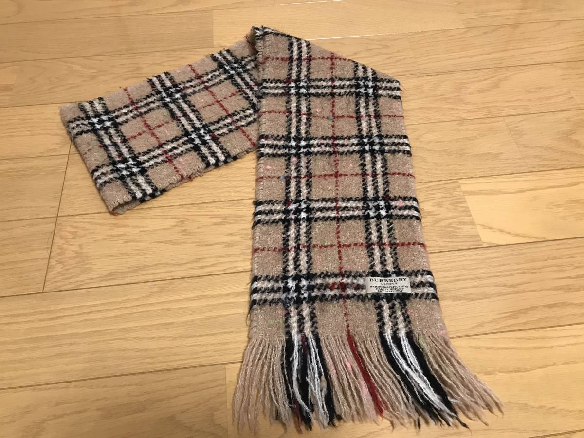 マフラー BURBERRY バーバリー マフラー⁄ショール メリノウール78