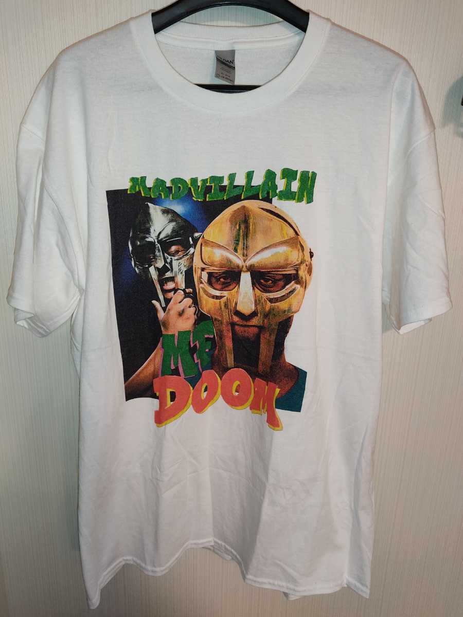 驚きの破格値，低価 MF Doom Madvillain MFドゥーム マッドヴィリアン WHITE Tシャツ 2XL / raptee raptees(Tシャツ)｜売買されたオークション情報、yahooの商品情報をアーカイブ公開 - オークファン Tシャツ
