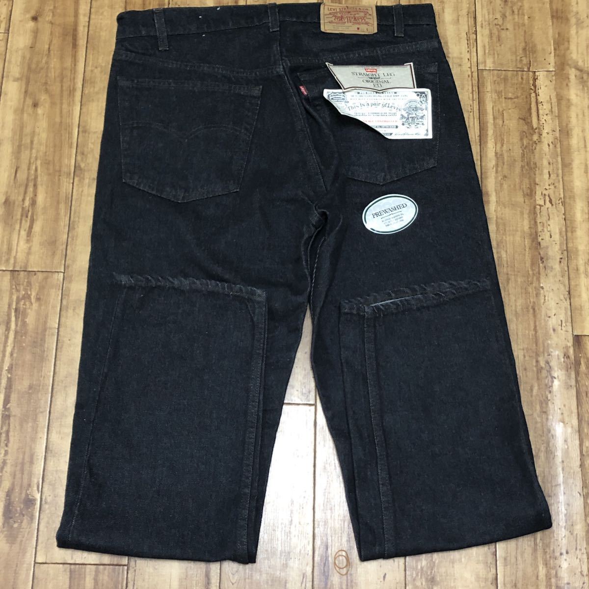 デッドストック 80s Levis 505 ブラック 先染め W38 新品 未使用 