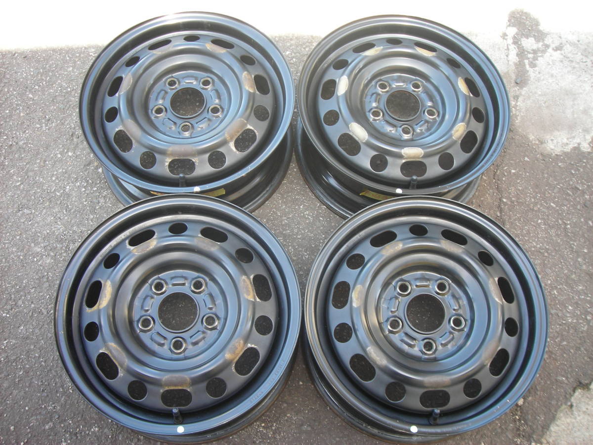 車 マツダ 純正 鉄ホイール 15インチ 6J 4本SET プレマシー