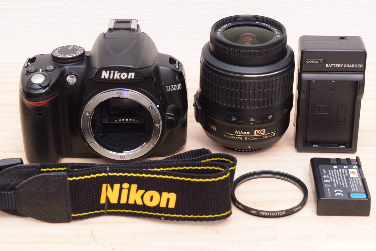 カメラデビューセット⭐ニコン D3000⭐️一眼レフカメラ⭐️手ぶれ補正