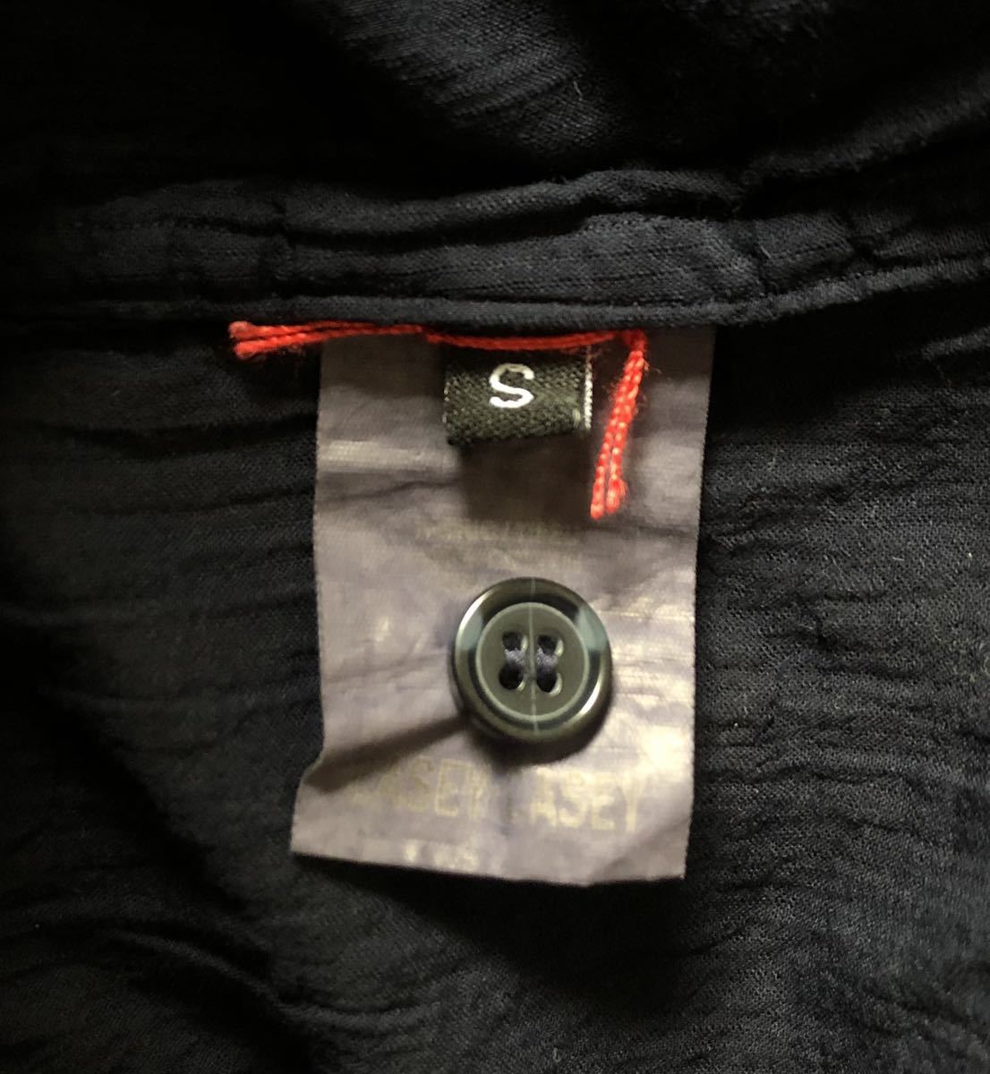 20ss CASEY CASEY オーバーサイズ半袖シャツ Square Shirt ネイビー S 