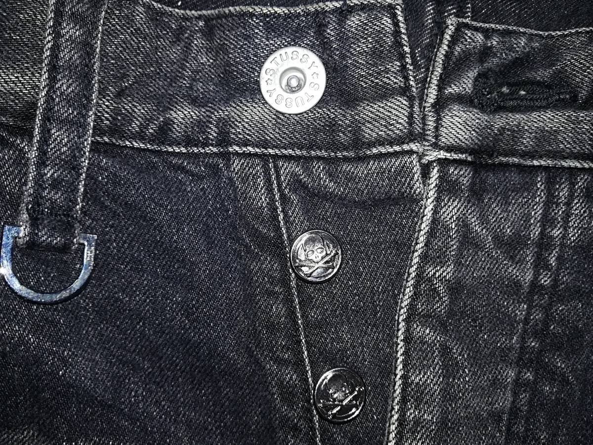 新品同様 STUSSY x MASTERMIND コラボ デニム パンツ ステューシー 