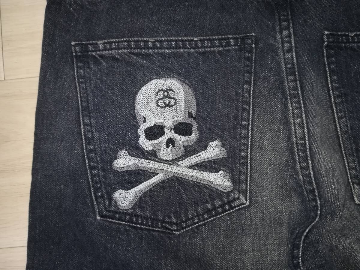 新品同様 STUSSY x MASTERMIND コラボ デニム パンツ ステューシー 