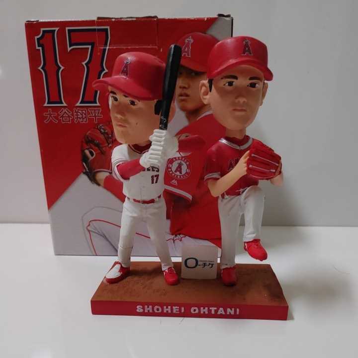 二刀流球場限定大谷翔平 エンゼルス ボブルヘッド 首振り人形 大谷翔平