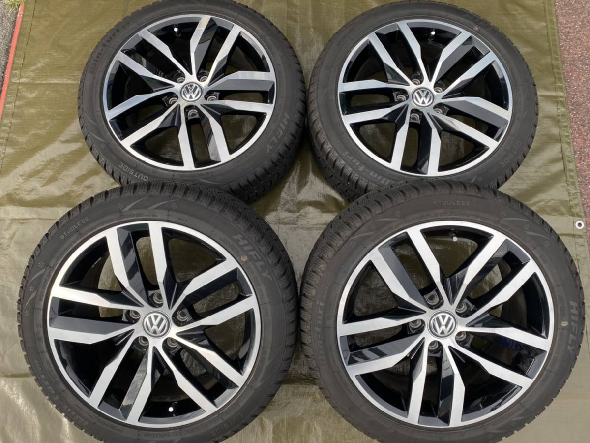 【A103】輸入車 限定特価 フォルクスワーゲン 純正 17インチ 7.0J+49 5穴112 ハイフライ WIN-TURI 225/45R17 2019年製