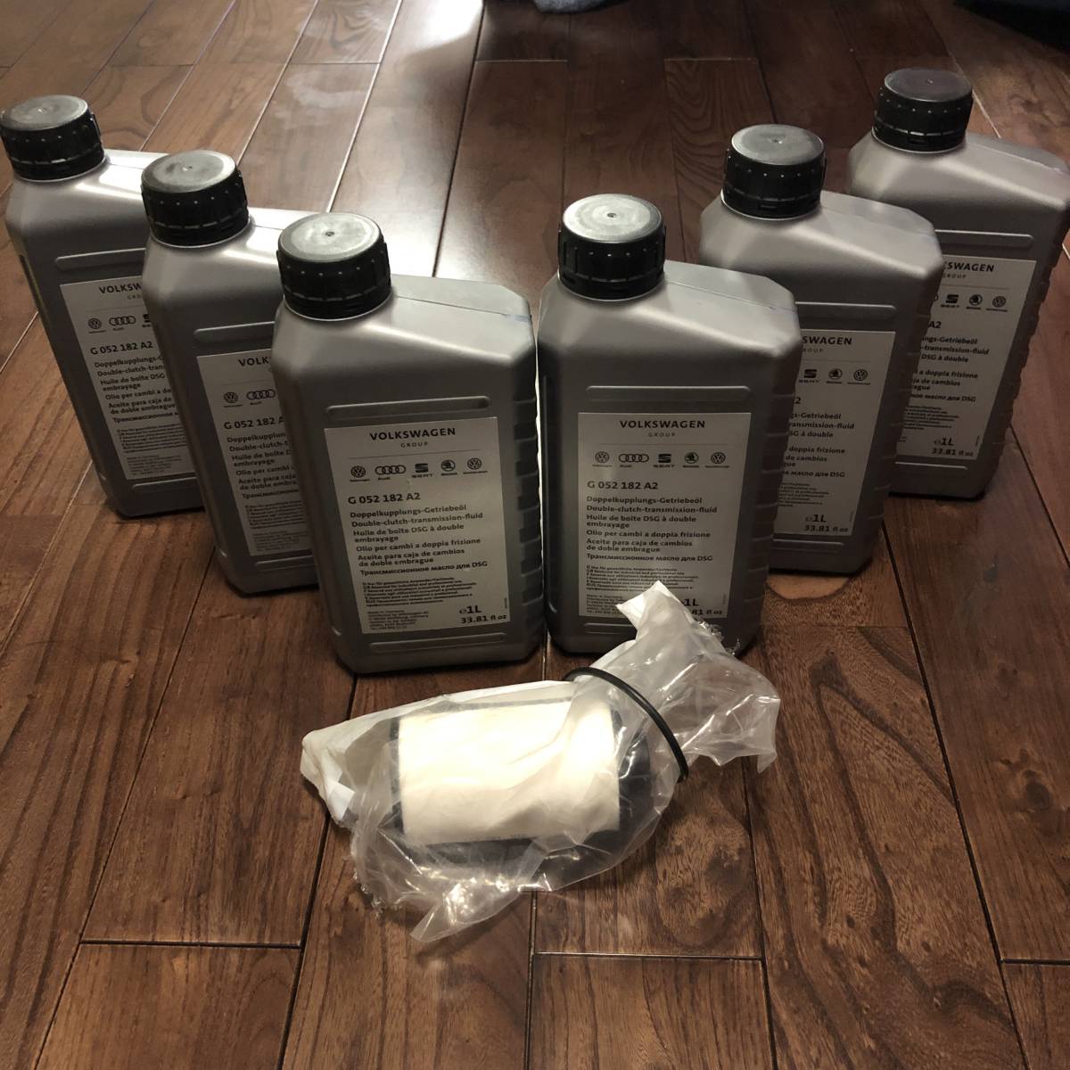 【ヨーロッパより直輸入、純正新品未使用】VWアウディDSGギアオイル、フィルターセット_1
