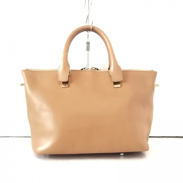 クロエ Chloe ベイリー レザー ライトブラウン×オレンジ バッグ